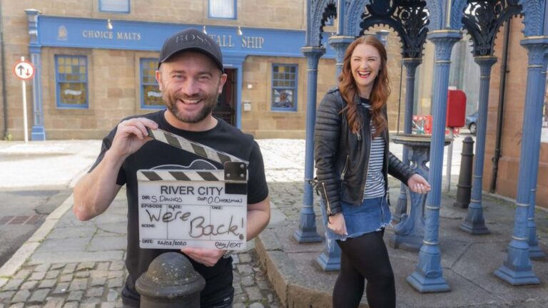 Filming resumes on Scottish soap River City