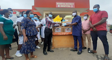 Zongo Development Fund donates PPE to Manhyia Hospital