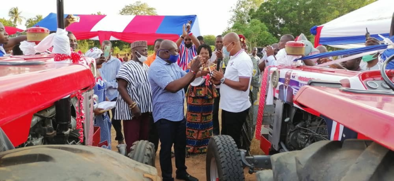 Ketu South NPP Candidate inaugurates tractor service for farmers