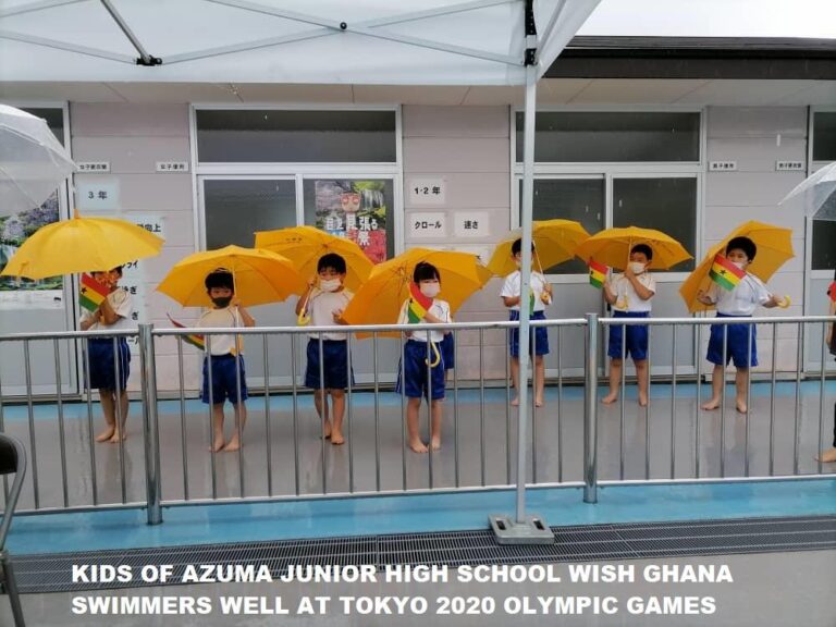 Tokyo 2020: Students of Azuma Junior High School visits Team Ghana