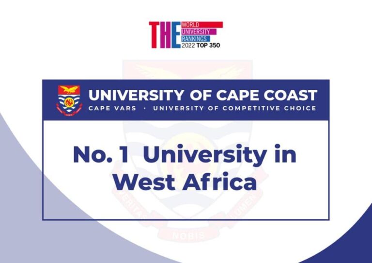 Cape Coast University ranked 1st in West Africa for research influence