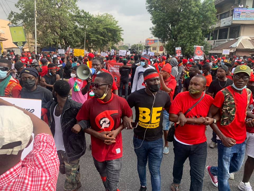 Fix country demo hits Takoradi