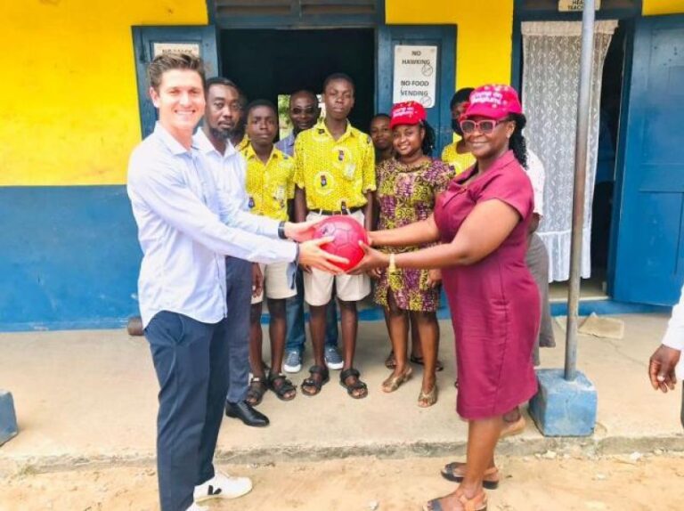 Viabuild Belgium donates to schools in Sekondi-Takoradi