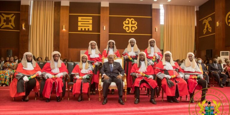 Nana Addo installs ten new High Court judges.