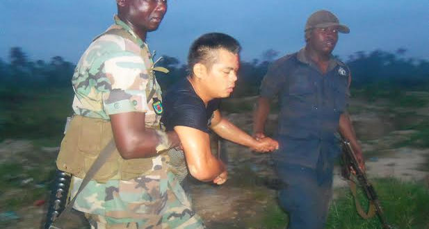 Chinese national arrested for causing harm to a co-worker at Takoradi