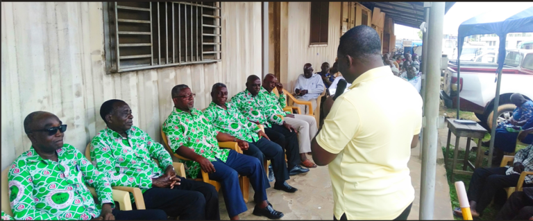 Ashaiman Municipal Assembly interacts with pensioners.