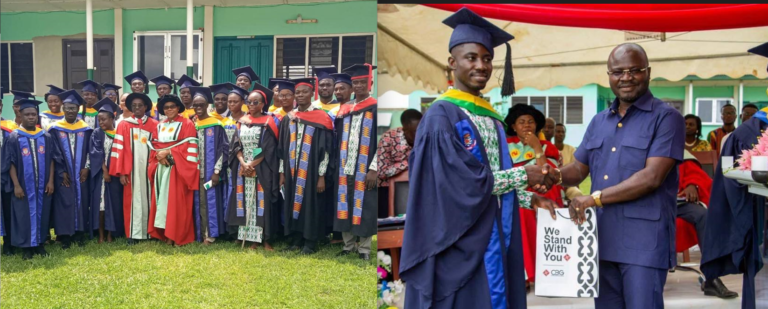 Sefwi-Asafo college of health holds maiden congregation for 308 graduates.