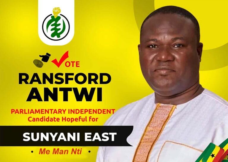 Ransford Antwi vies Sunyani east parliamentary seat independently 